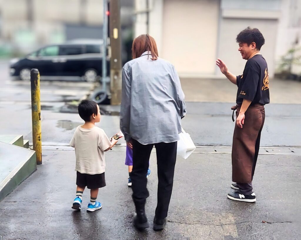 お客様のお見送り